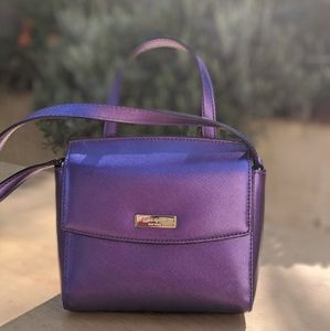 Kate Spade purple metallic purse